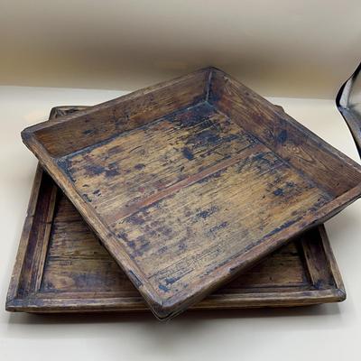 Reclaimed Wood Serving Trays 