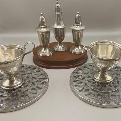 Vintage Salt & Pepper Shakers, Creamer & Sugar Bowl Plus More