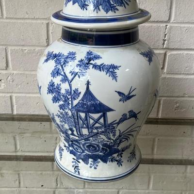 18 Inch Ceramic Chinoiserie 