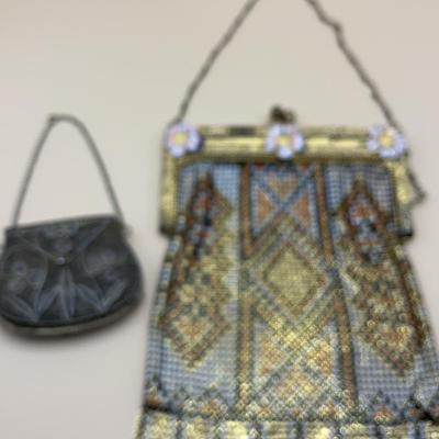 Vintage Whiting & Davis Co Geometric Pattern Purse And More 