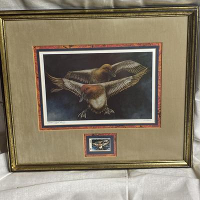 Mississippi Waterfowl Stamp Design Painting Signed By Artist 