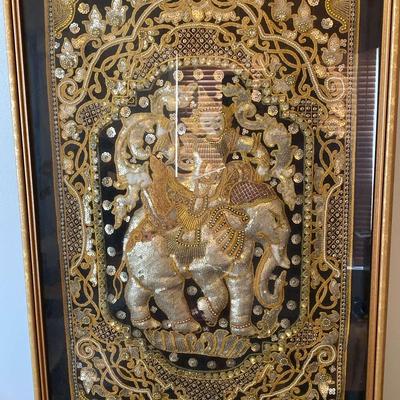 Burmese Tapestry Wall Hanging 