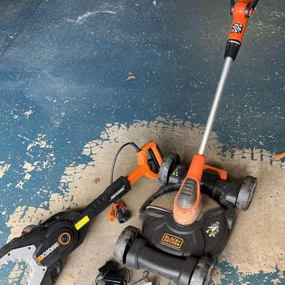 Black+Decker 3 In 1 Mower And A Worx Jawsaw