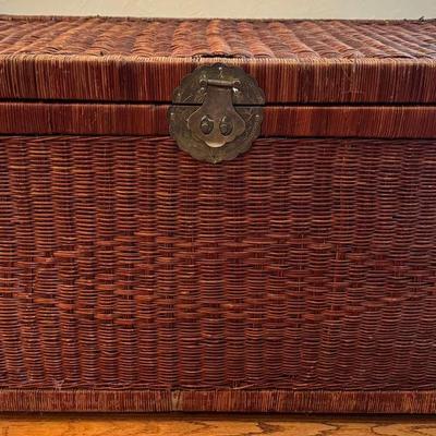 Vintage Wicker Trunk 