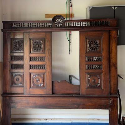 Unique Piece Of Vintage Furniture Possibly A Headboard 