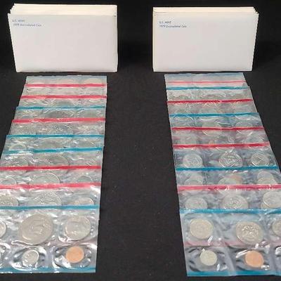 1978 & 1979 United States Mint Uncirculated Coins