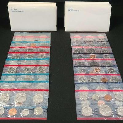1980 & 1981 United States Mint Uncirculated Coins 