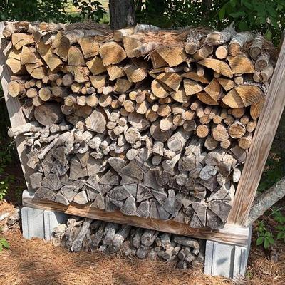 Wood Rack With Seasoned Wood