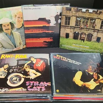 Vinyl Records Featuring Rolling Stones, Steely Dan, And More 