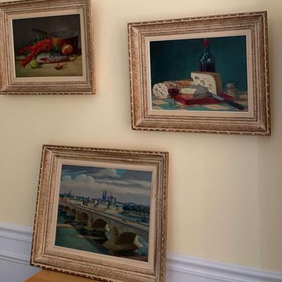 Three Oil Paintings Signed By III Dubois