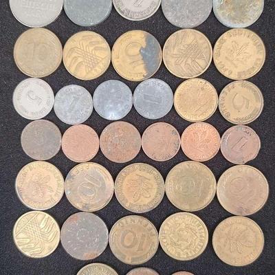 Vintage German Coins – Deutsche Mark Era Pfennig & Mark Coins – Mixed Years & Denominations