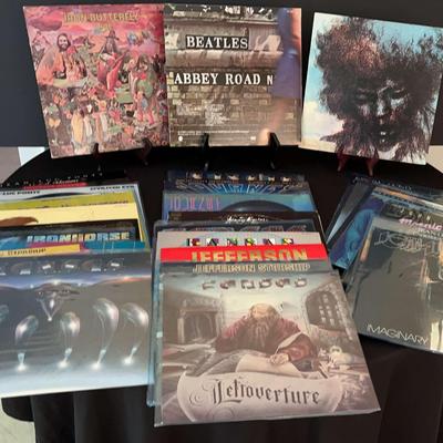 Vinyl Collection Featuring Beatles Abby Road Album, Jimmie Hendrix & Jefferson Starship