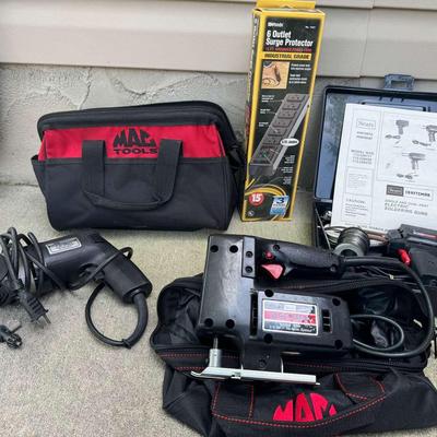Craftsman Lot Including A Drill, Saw, And Soldering Gun