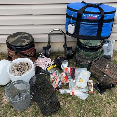 Items For Fishing Including Boat Dolly