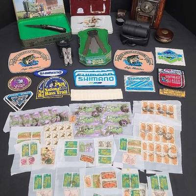 Collectible Knives, Stamps, Patches, And More