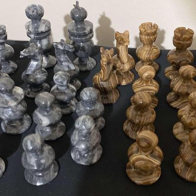 Marble Like Chess Pieces