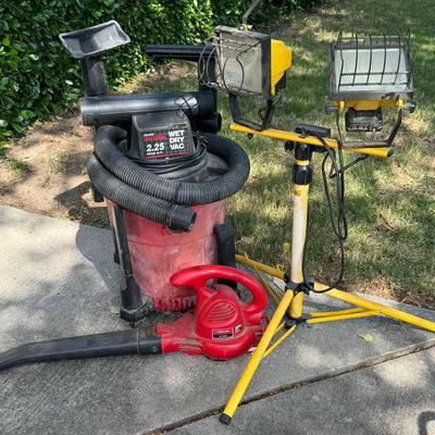 Craftsman Wet Vac, Regent Light, And Troy-Bilt Blower