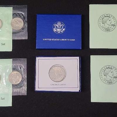 United States Liberty Coin & 1980 Dollar Souvenir Sets