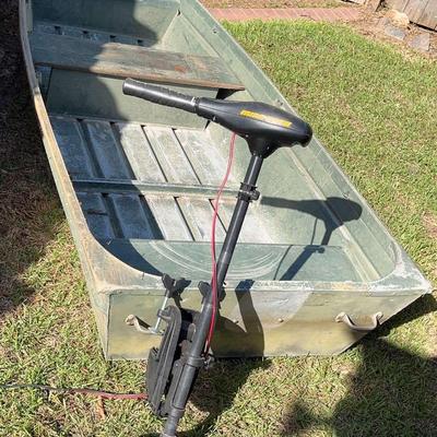Jon Boat With Electric Trolling Motor