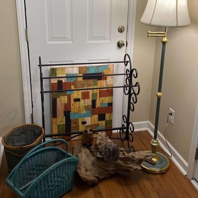 Quilt Rack, Floor Lamp, Driftwood, & More 