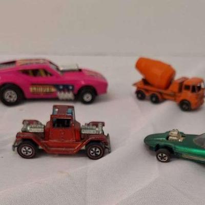 Redline Hot Wheels - 1987 Silhouette - 1969 Paddy Wagon -1970 T-4-2 IMPY Roadmaster 