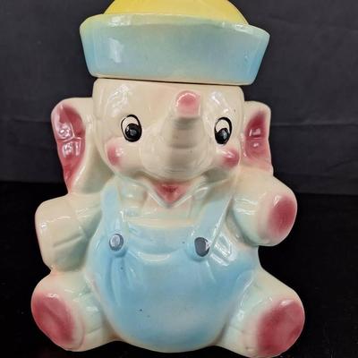 Vintage USA Elephant Cookie Jar