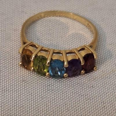 Mothers Ring 14K Size 7 3/4 - 3g -Stones Verified 