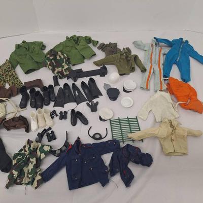 Vintage Lot of G I Joe Clothing - Hats - Acessories