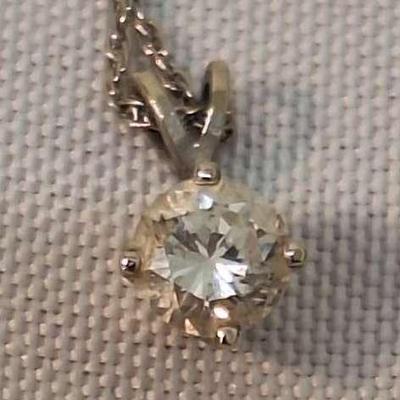 Diamond Necklace 1/5Karat 14k Verified 