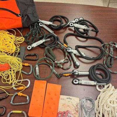 Climbing Equipment -Syiswei 4 12mm Black 59in - Figure 8 Decender - 2 L Rope Logic Rings Extend Ring