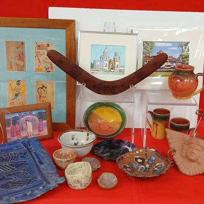 Art Deco Paintings and Pottery