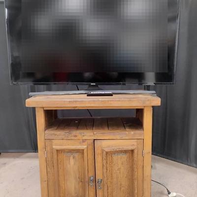 Wooden Cabinet and a Samsung 52" TV w/Internet Capabilities