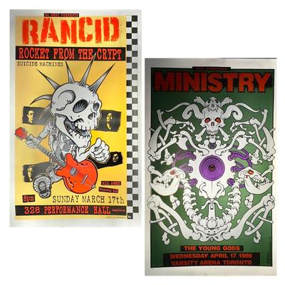 Adam Swinbourne ArtRock SIGNED Concert Posters
