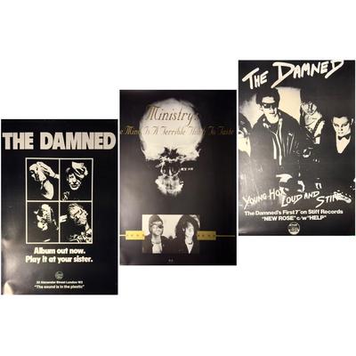 The Damned, Ministry & The Wedding Present Posters 