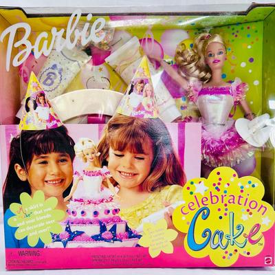 NIB Barbie CELEBRATION CAKE 1999 Blonde