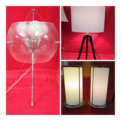 Contemporary and Atomic Style Table Lamps