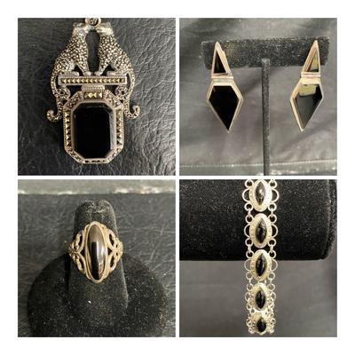 Sterling Silver, Marcasite, Onyx Jewelry and More!
