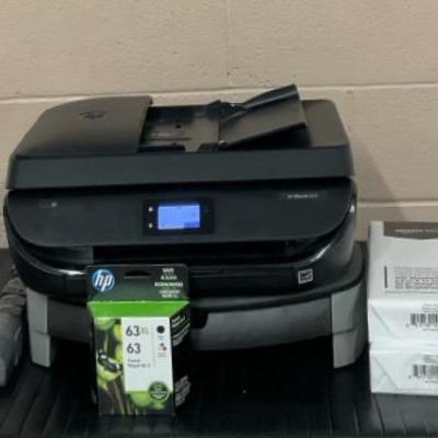 HP Office Jet Printer, Ink, & Paper