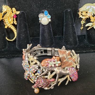 Kirks Folly Undersea Fantasies & Sterling Ring