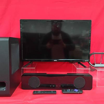 Onn 24" LED Roku TV W/ TeWell T-615S Home Audio System