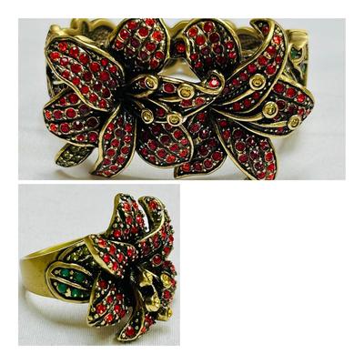 HEIDI DAUS Alluring Amaryllis Crystal Bracelet & Ring