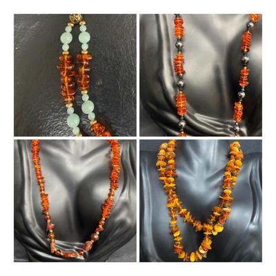 Tonal Amber Necklaces