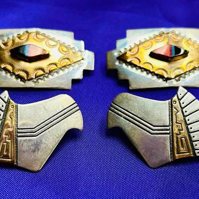 Earrings:  Robert Tenorio Sterling / 14k * Ted Etsitty Sterling / 12k GF