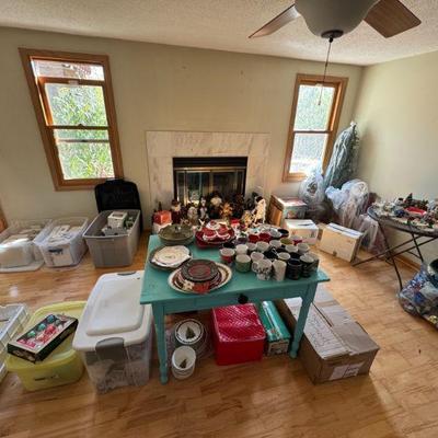 A selection of some of the holiday decor