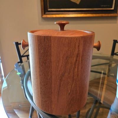 Scandinavian Mid-Century Teak Wood Ice Bucket