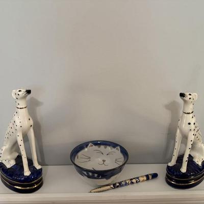 Fitz and Floyd Dalmatian bookends