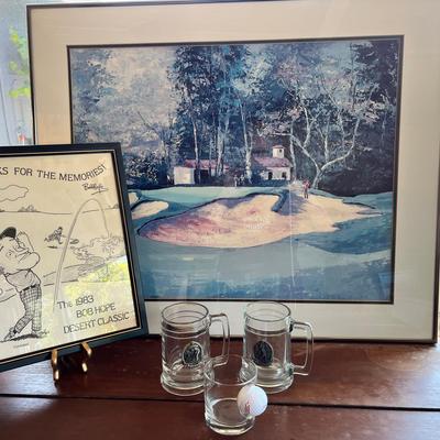 For The Golfer: Prints, Photos & Glassware