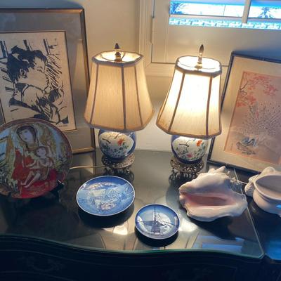 Asian Lamps & Decorative Items 
