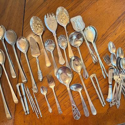 Silver Plated Serving Utensils 