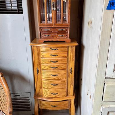 Tall Jewelry Stand  & Mirrored Jewelry Box